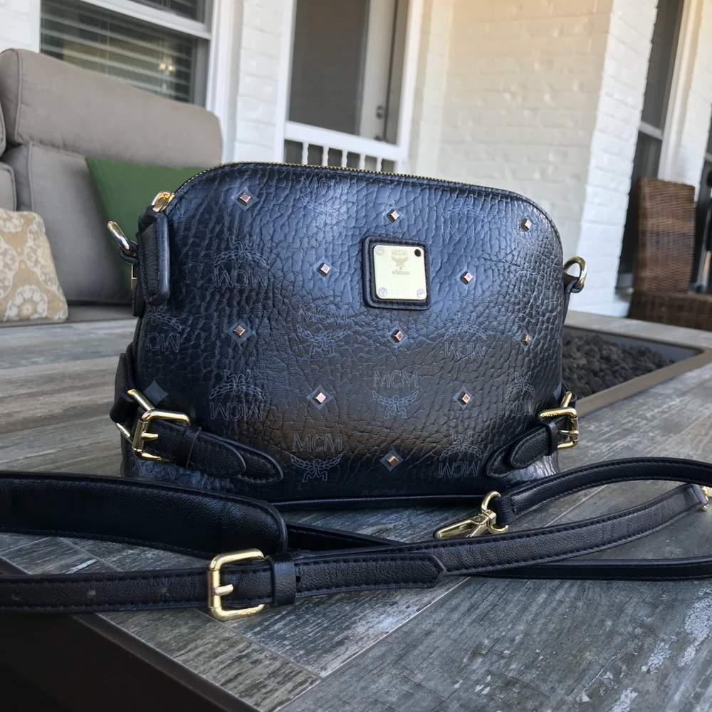 AUTHENTIC MCM Small Black Crossbody Bag